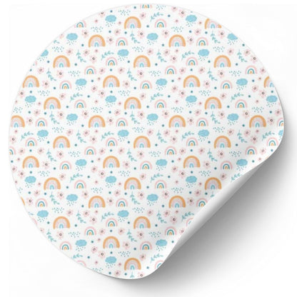 Lino Estampado Español para Encuadernación Rainbow Flowers Encuadernacion Papers For You