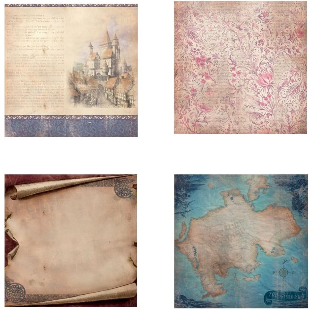 Once Upon A Time Stack 12"/ Block de Papel Cuento de Hadas Papel DCWV