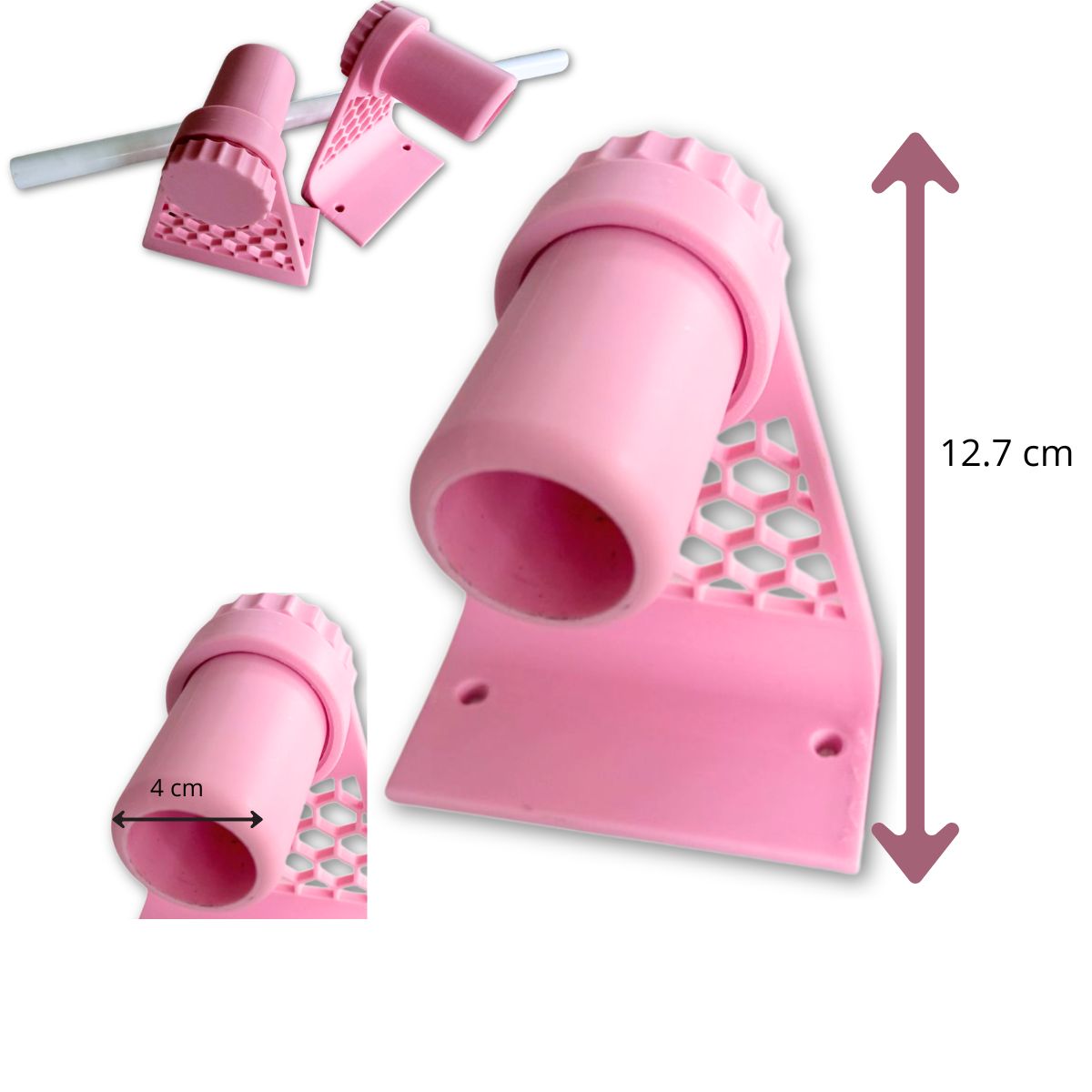 Porta Rollos Universal para Vinil, Foil y Materiales en Rollo Rosa Almacenamiento y Organización Hobbees