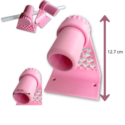 Porta Rollos Universal para Vinil, Foil y Materiales en Rollo Rosa Almacenamiento y Organización Hobbees