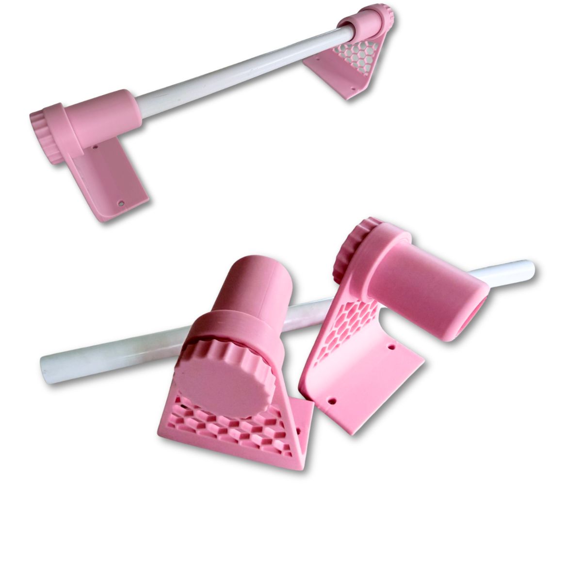 Porta Rollos Universal para Vinil, Foil y Materiales en Rollo Rosa Almacenamiento y Organización Hobbees