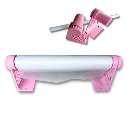 Porta Rollos Universal para Vinil, Foil y Materiales en Rollo Rosa Almacenamiento y Organización Hobbees