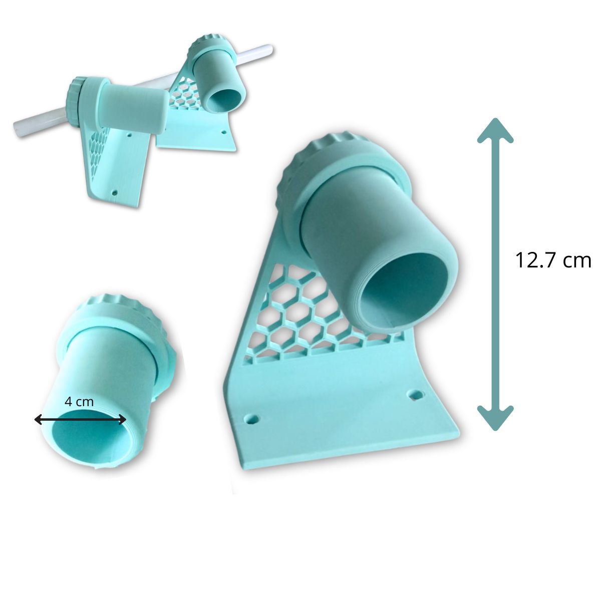 Porta Rollos Universal para Vinil, Foil y Materiales en Rollo Turquesa Almacenamiento y Organización Hobbees
