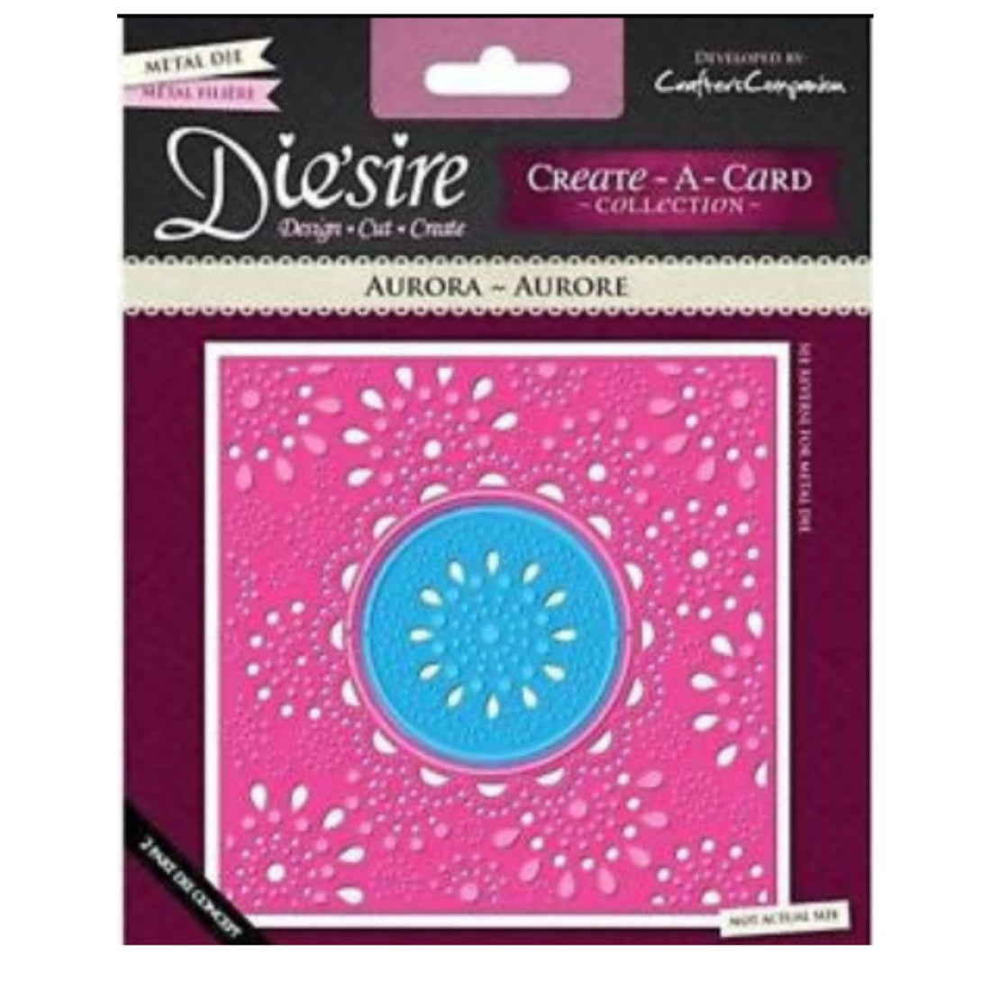 Suaje de Corte Para Hacer Fondos con Circulo Decorado / Aurora Dados de Corte / Suajes / Troqueles Crafter&