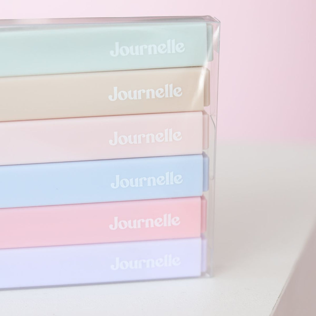 Set de Marcatextos Journelle Tonos Pastel Colores y Plumones Angie Guerra &amp; Hobbees