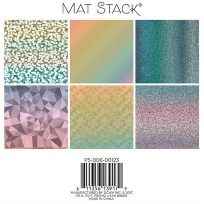 Cardstock Stack 6"X6" Holographics / Block De Cartulinas Holográficas Papel DCWV
