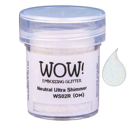 Neutral Ultra Shimmer Embossing Powder / Polvo de Embossing Tornasol Descontinuado Wow!