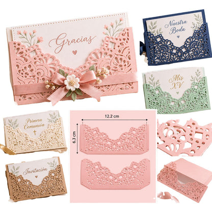 Suaje de Borde de Mandala para Invitaciones y Tarjetas Dados de Corte / Suajes / Troqueles Hobbees