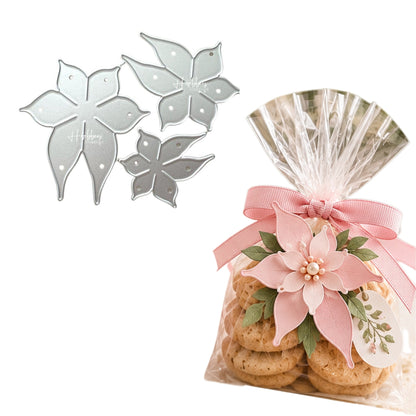 Suaje de Flor de Pascua 3D Dados de Corte / Suajes / Troqueles Hobbees