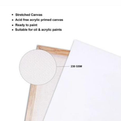 Wooden Mini Easel With Canvas 4.5" / 10 Mini Caballetes con Bastidor Lienzos Little Birdie