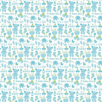 Baby Boy Cardstock Pack 6" / Paquete Cartulina Pequeño Milagro Niño Papel Little Birdie