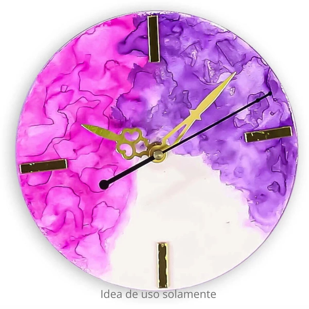 Clock Making Kit PVC / Kit de Reloj de Pared Blanco Accesorios Little Birdie