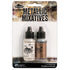 Tim Holtz Alcohol Ink Metallic Mixatives Pearl & Copper / Tintas de Alcóhol para Acabados Metálicos Tintas Ranger