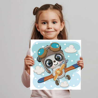 Art Box Kit Top Flight / Pintura con Diamantes Avioncito Pintura Dimensional Diamond Dotz