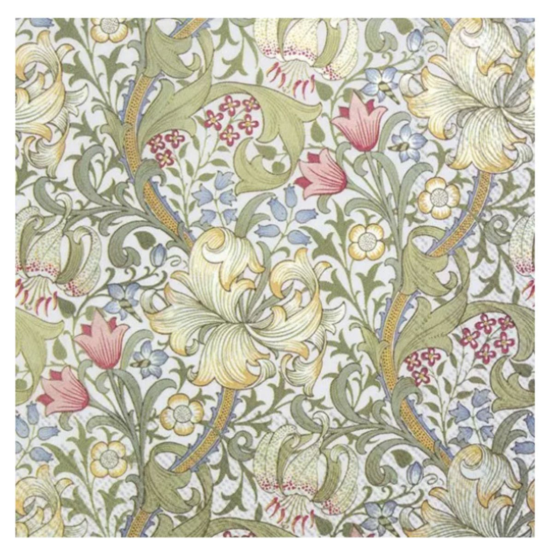 Servilleta de Papel Golden Lilly V&amp;A White 