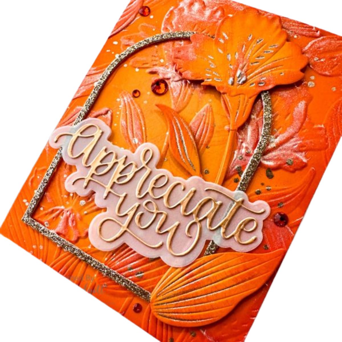 Interference Ink Pad Fruit Salad / Tinta De Interferencia Naranja-Dorado Tinta para Sellos Lisa Horton Crafts