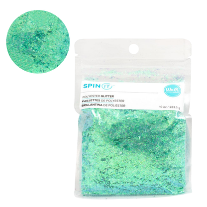 Spin It Glitter Aqua / Diamantina Aqua Extra Fina Adornos / Embellishments We R Memory Keepers