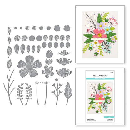 Be Bold Blooms Etched Dies / Suaje de Flores Dados de Corte / Suajes / Troqueles Spellbinders
