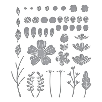 Be Bold Blooms Etched Dies / Suaje de Flores Dados de Corte / Suajes / Troqueles Spellbinders