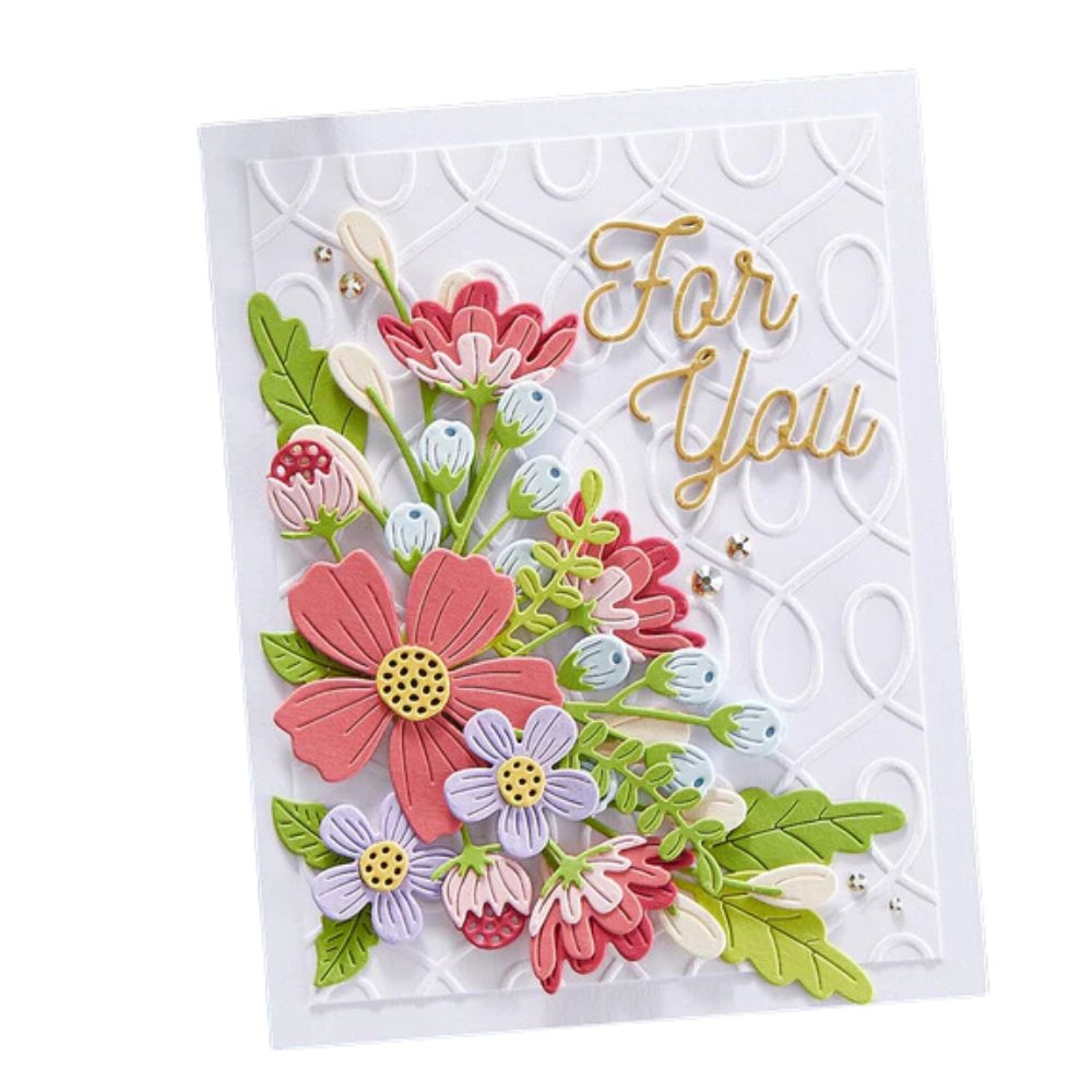 Be Bold Blooms Etched Dies / Suaje de Flores Dados de Corte / Suajes / Troqueles Spellbinders