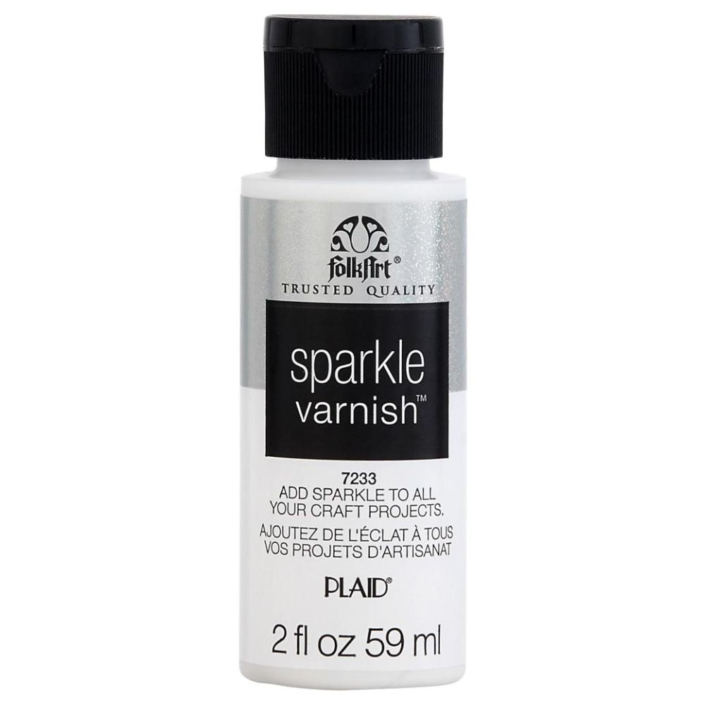 Sparkle Varnish / Barniz Brillante C Medios Mixtos y Pastas Texturizadoras Folk Art