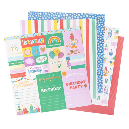 All The Cake Double-Sided Paper Pad 12" / Block de Papel Doble Cara Todo El Pastel Papel Pebbles