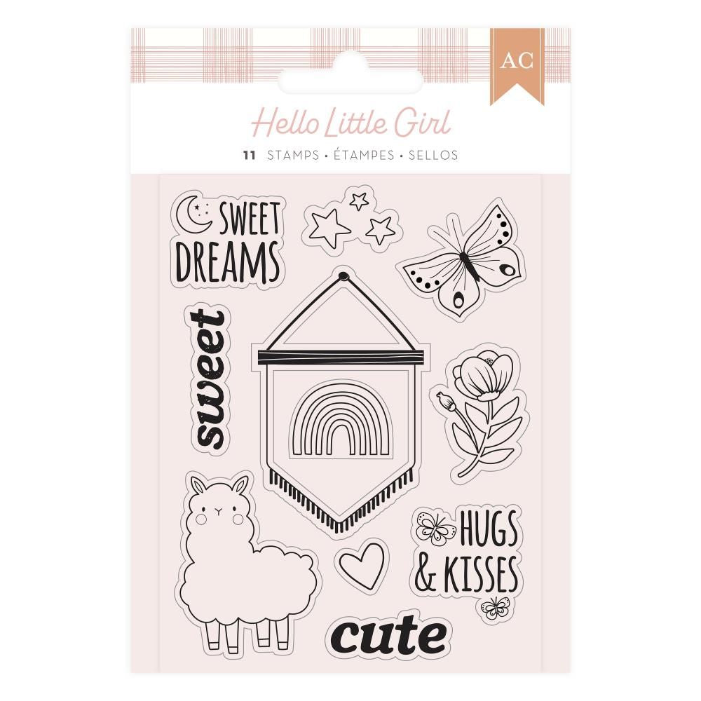 Hello Little Girl Colección Completa Value Pack Papel American Crafts