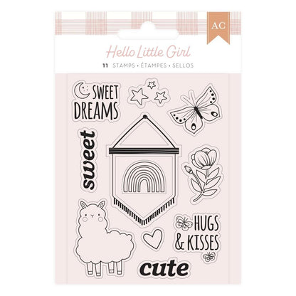 Hello Little Girl Colección Completa Value Pack Papel American Crafts