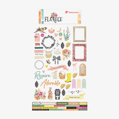 Paquete de Decoraciones Florece Descontinuado Texturarte