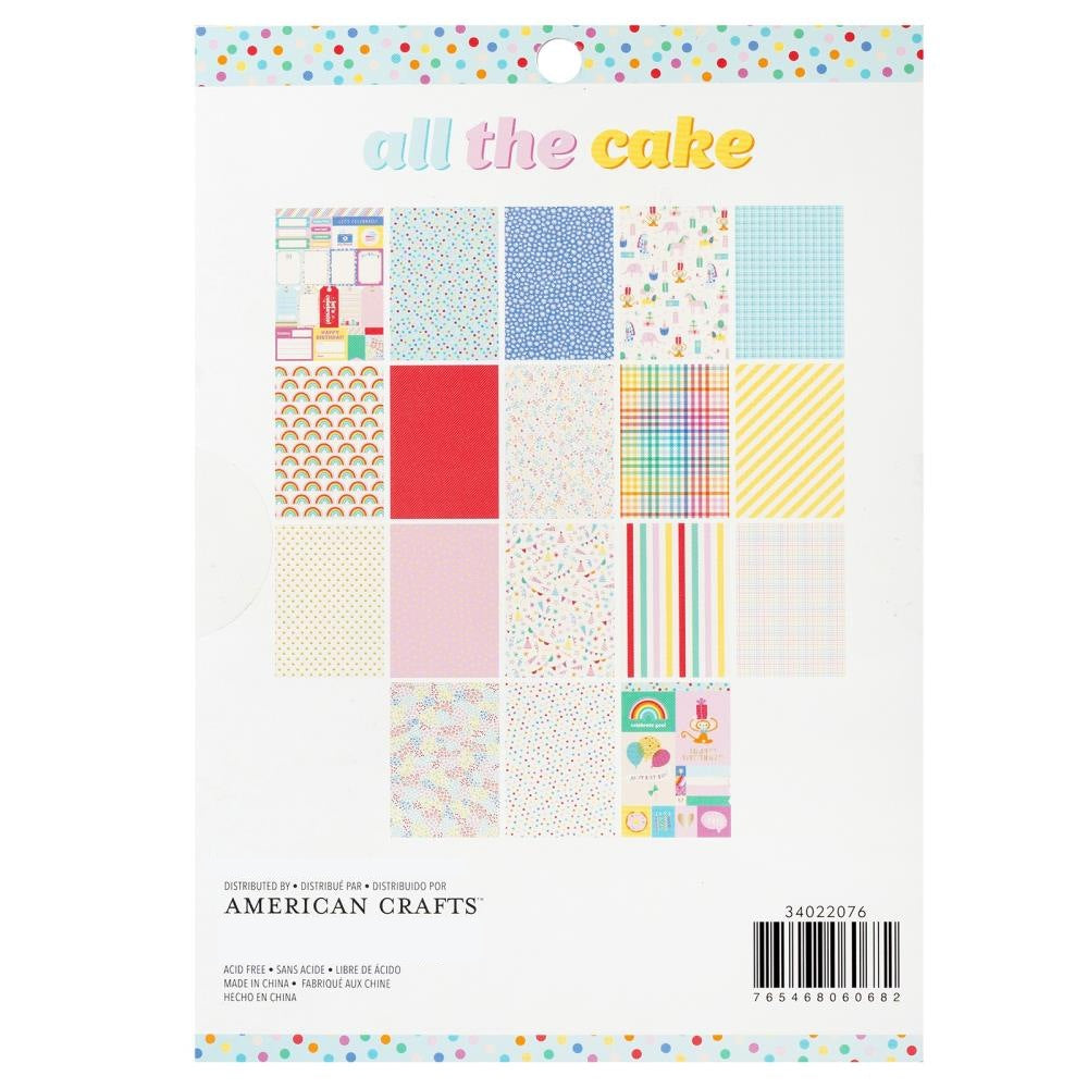All The Cake Paper Pad 6 x 8" / Block de Papel Todo El Pastel Papel Pebbles