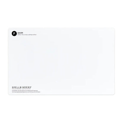 Mylar Shim (F) White / 2 Láminas Delgadas Mylar Accesorios para Suajadoras Spellbinders