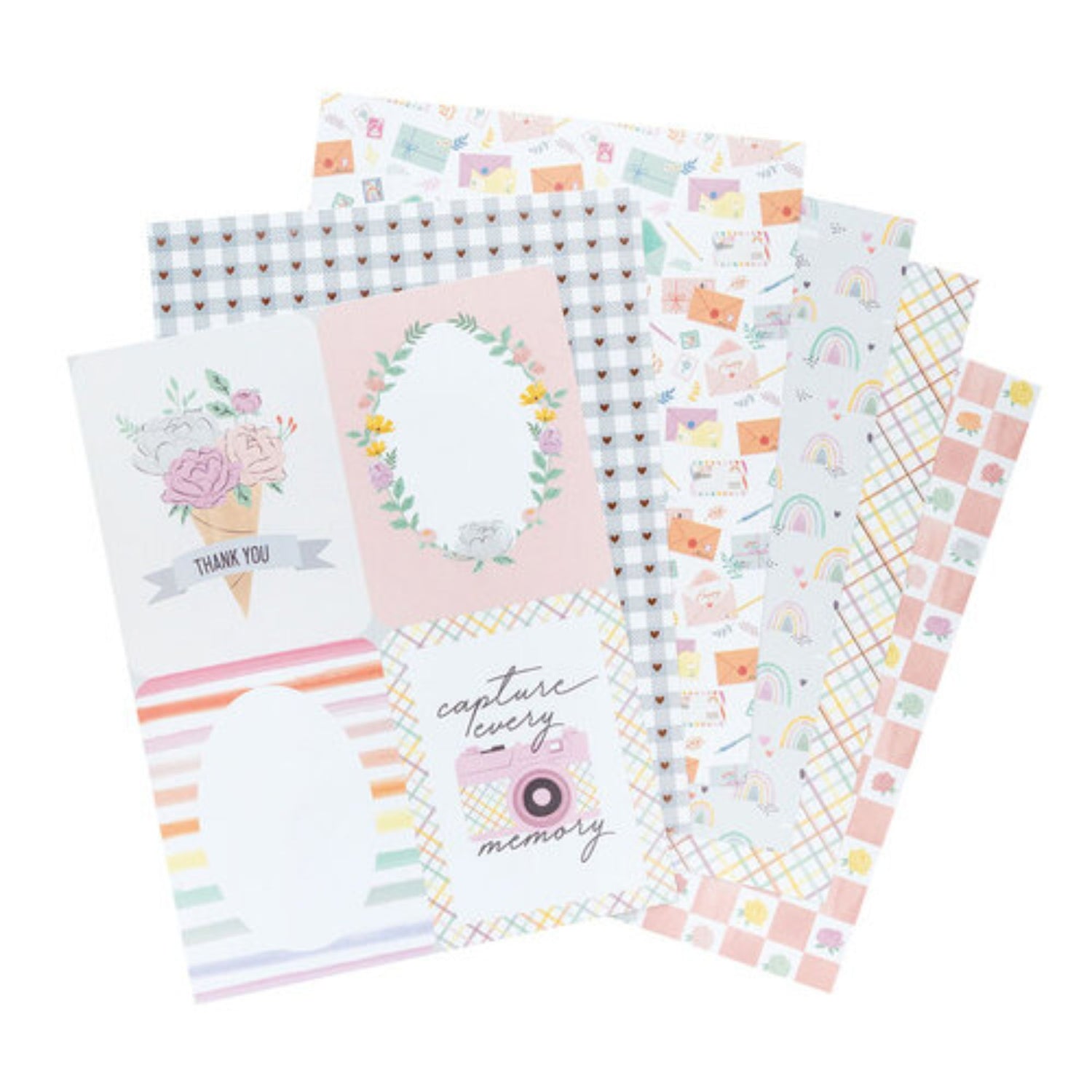 Single-Sided Paper Pad 6x8" Rainbow Avenue / Block de Papel Celes Gonzalo Papel American Crafts