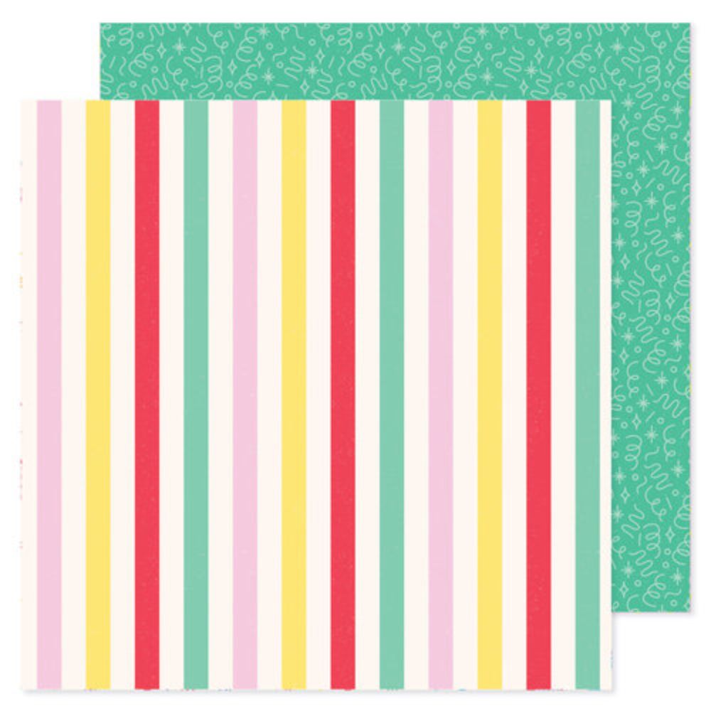 All The Cake Double-Sided Paper Pad 12" / Block de Papel Doble Cara Todo El Pastel Papel Pebbles