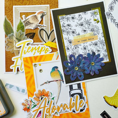 Tarjetas para Diario Florece Descontinuado Texturarte