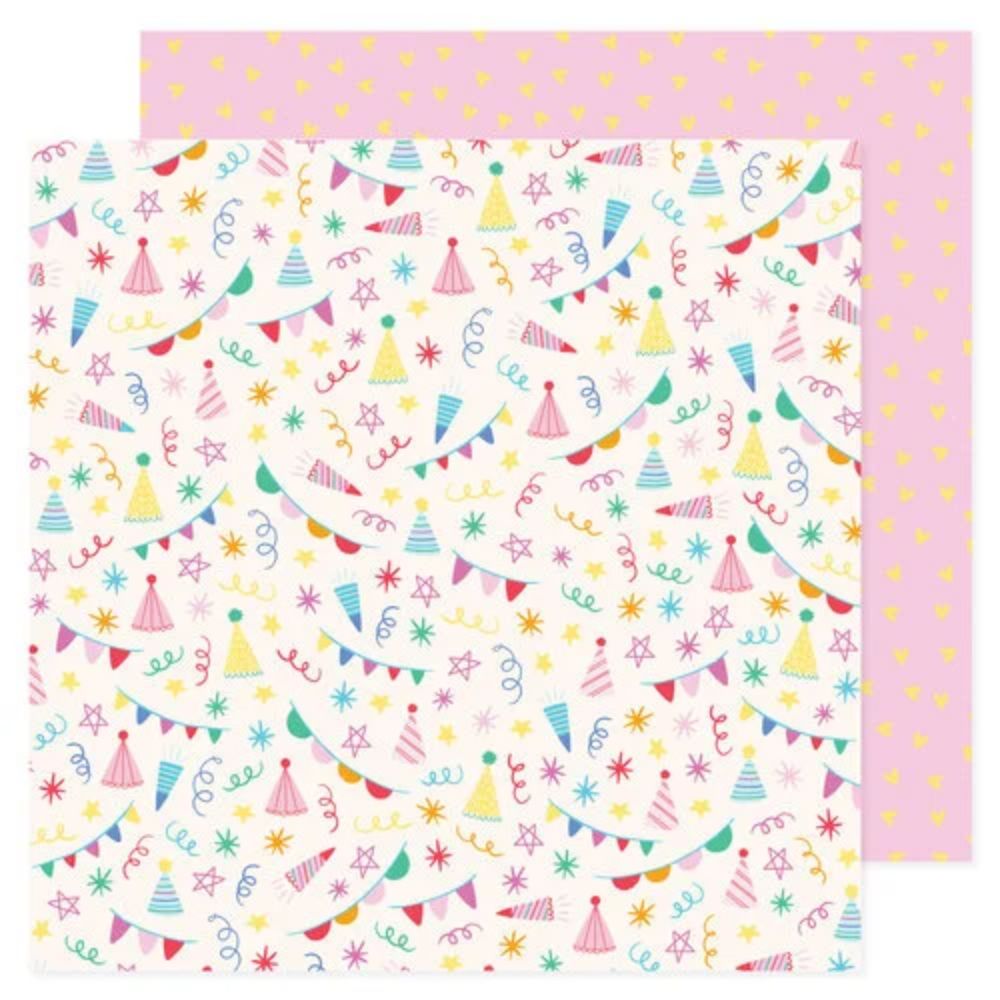 All The Cake Double-Sided Paper Pad 12" / Block de Papel Doble Cara Todo El Pastel Papel Pebbles