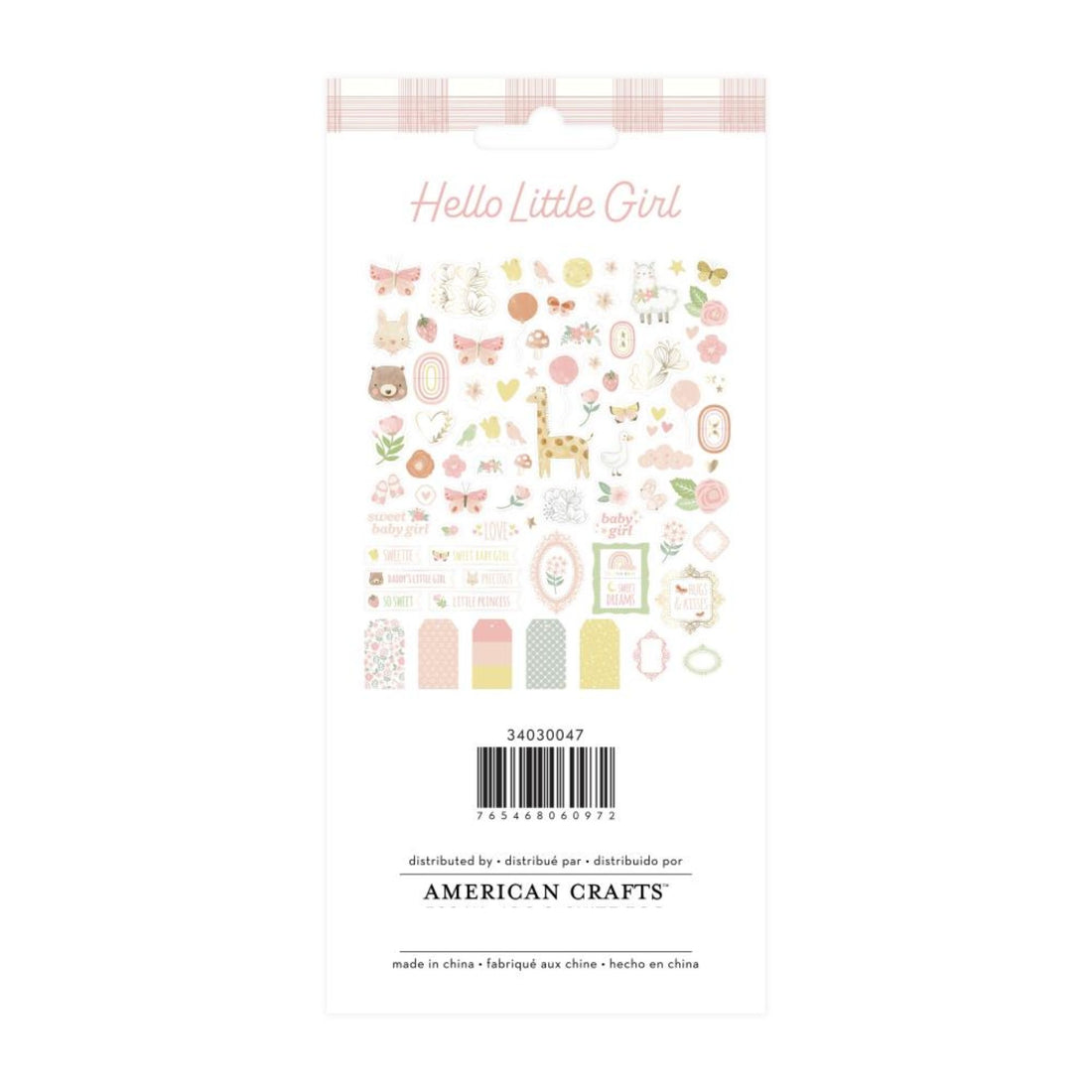 Hello Little Girl Colección Completa Value Pack Papel American Crafts
