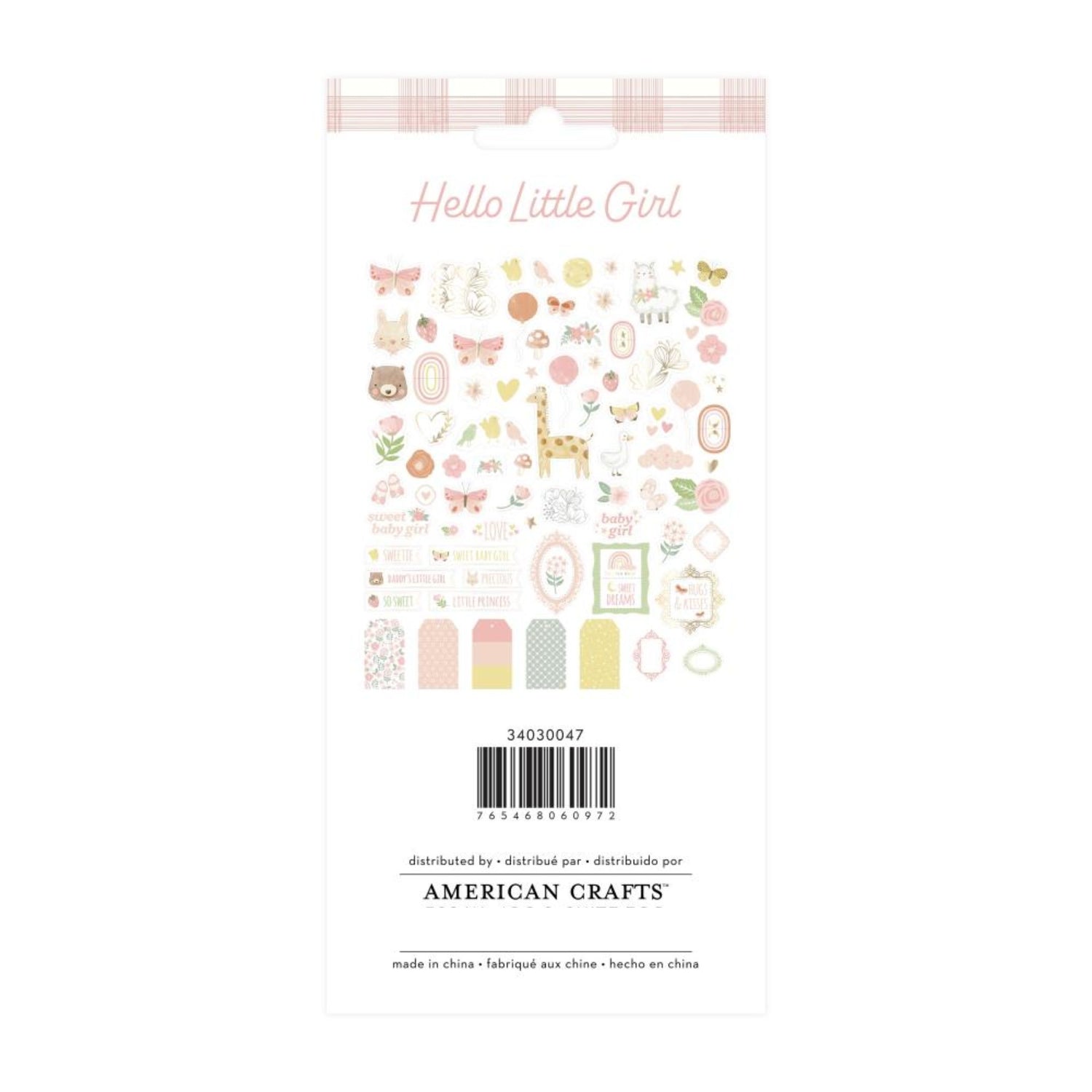 Hello Little Girl Colección Completa Value Pack Papel American Crafts