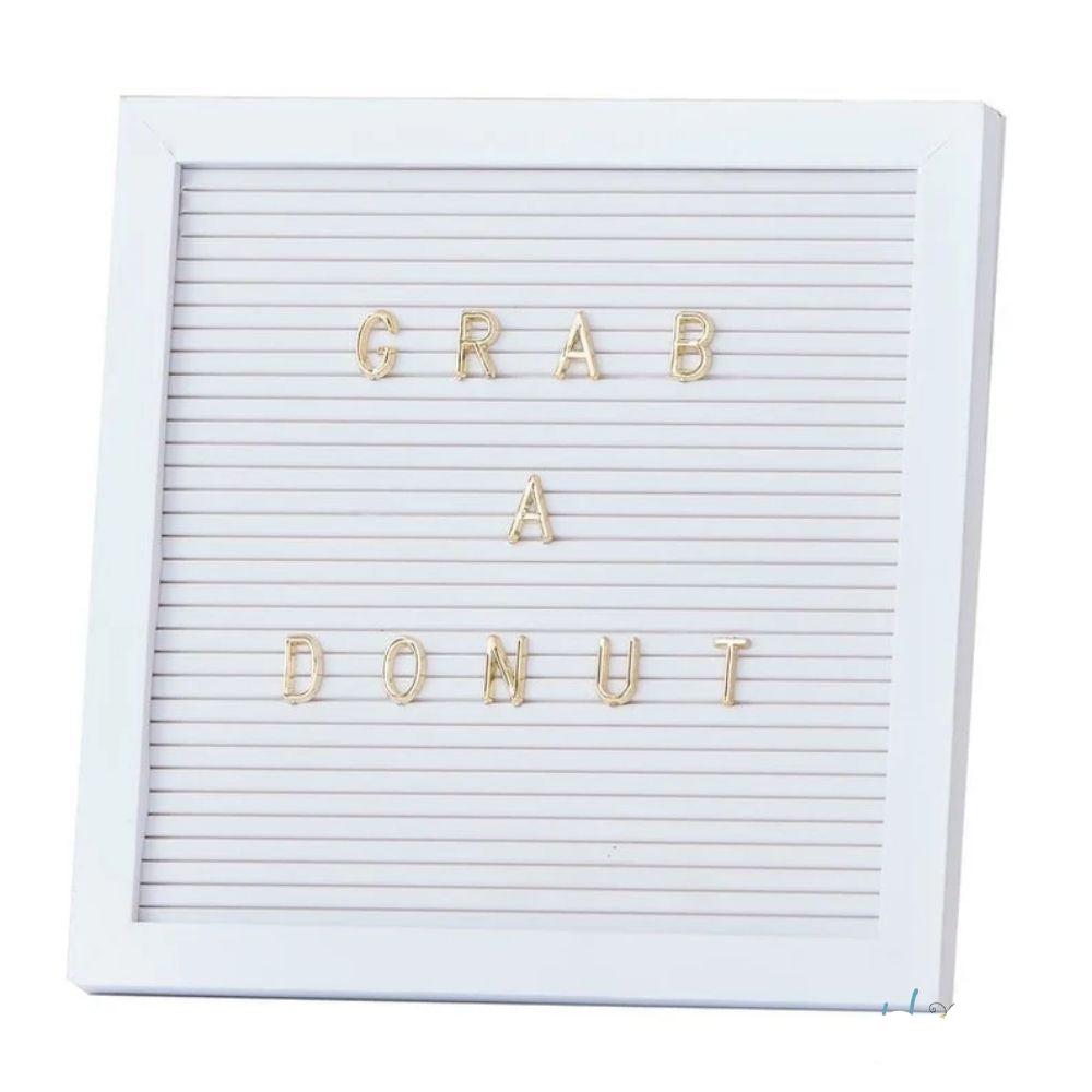 DC Letterboard 1/2" Letters Gold / Letras Doradas Para Tablero Tableros DCWV