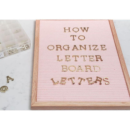 DC Letterboard 1/2" Letters Gold / Letras Doradas Para Tablero Tableros DCWV