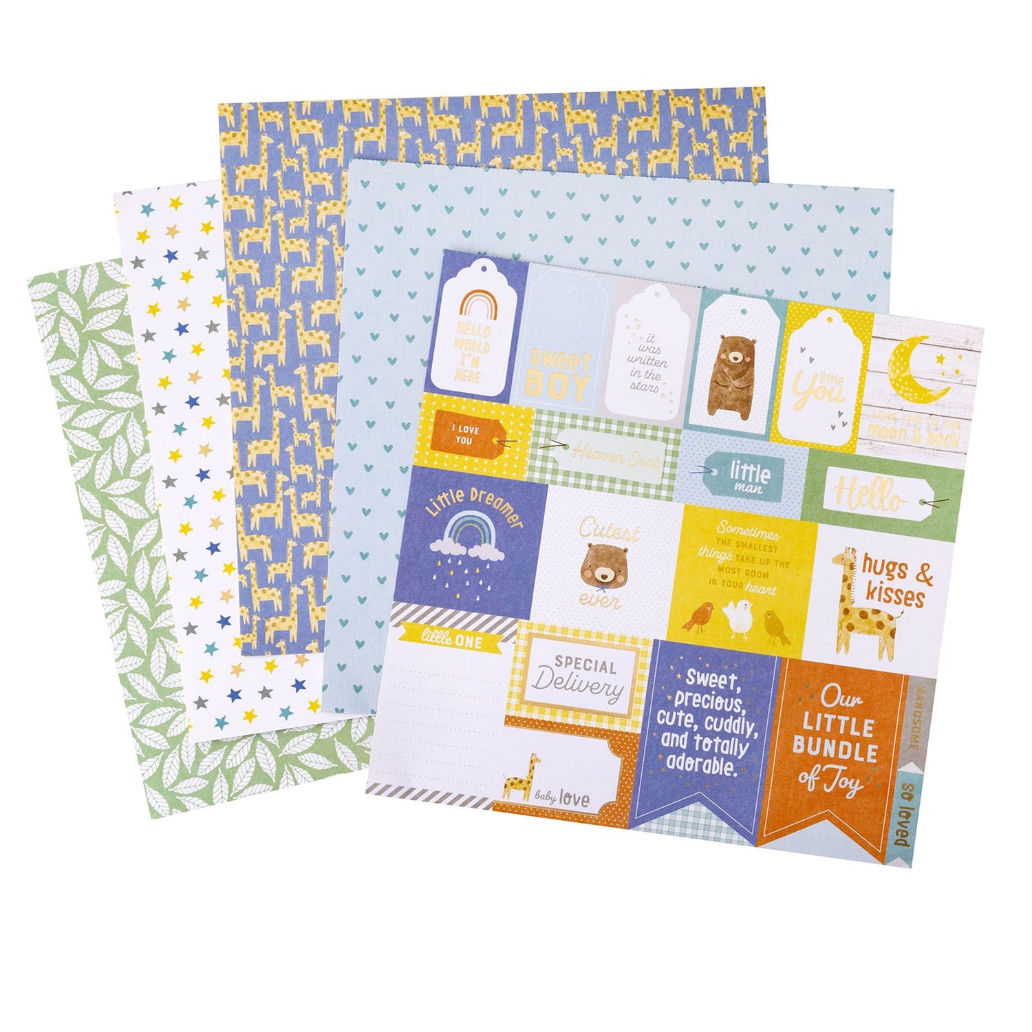 Hello Little Boy Colección Completa Value Pack Papel American Crafts