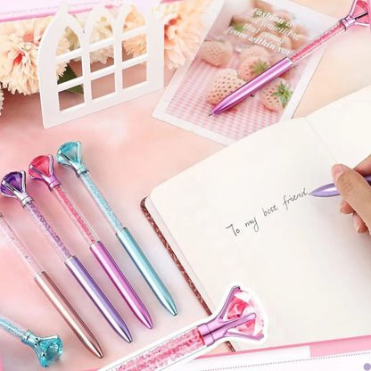 Set de 4 Plumas con Gema Caligrafía plumas Hobbees