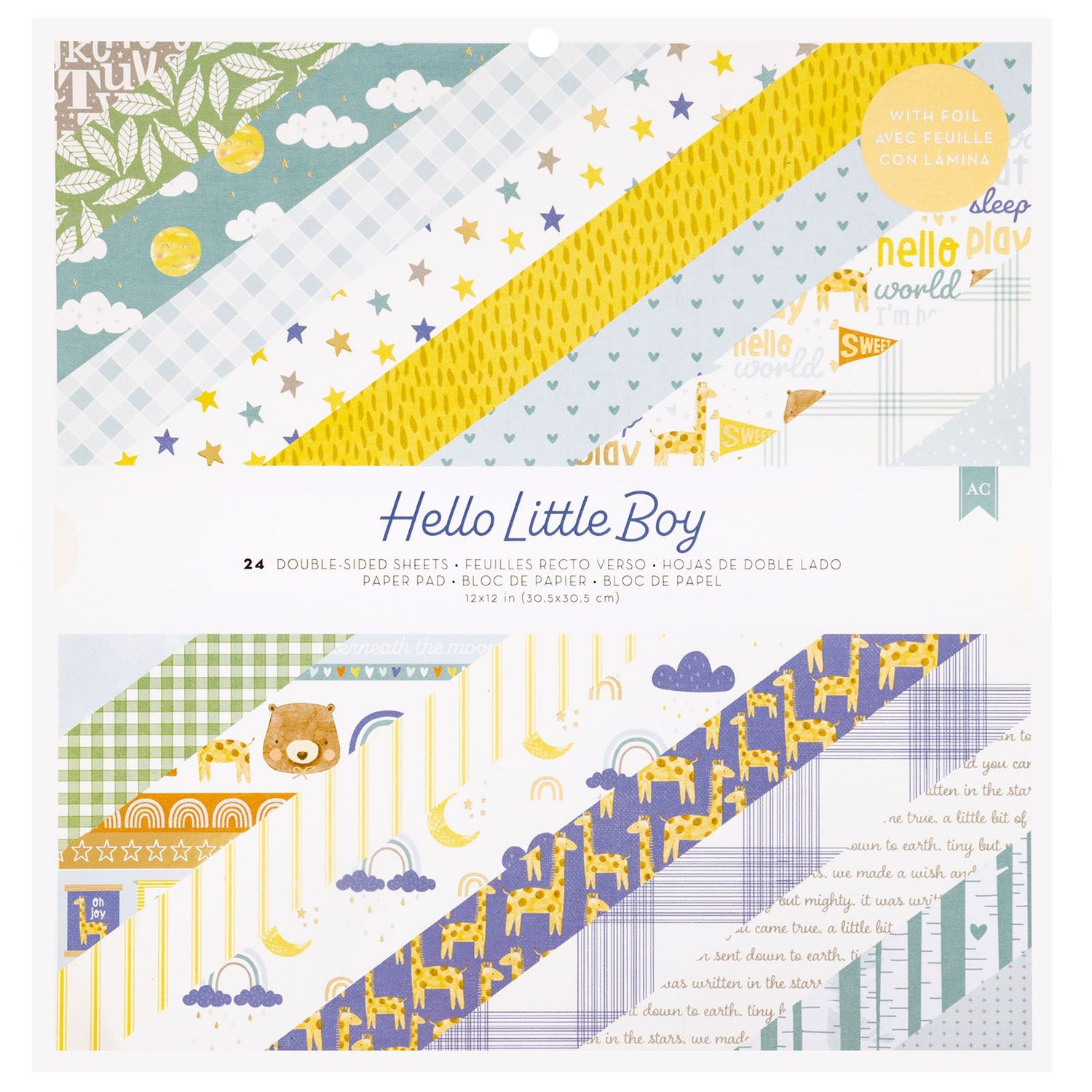 Hello Little Boy Colección Completa Value Pack Papel American Crafts