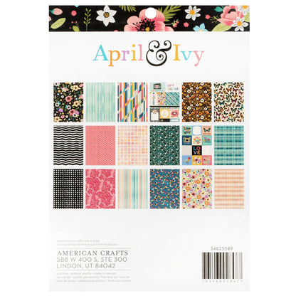 April &amp; Ivy Paper Pad6" / Block de Papel Hiedra de Abril Papel American Crafts