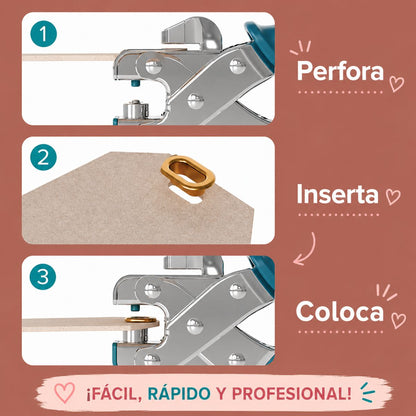 Oval Crop-A-Dile Eyelet / Perforadora y Colocadora de Ojillos Ovalados Herramientas We R Makers