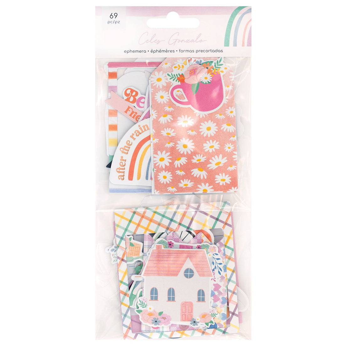 Rainbow Avenue Ephemera Die-Cuts / Recortes Decorativos Stickers American Crafts