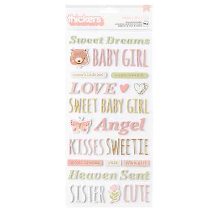 Hello Little Girl Colección Completa Value Pack Papel American Crafts