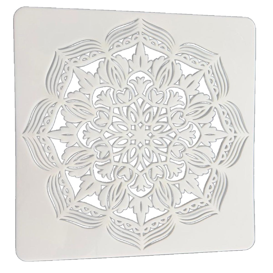 Plantilla Esténcil Mandala Floral Elegante 12" Esténciles / Plantillas Hobbees