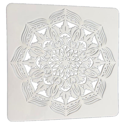 Plantilla Esténcil Mandala Floral Elegante 12" Esténciles / Plantillas Hobbees