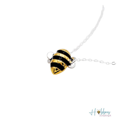 Dije de Abeja y Collar de Plata .925 Descontinuado Hobbees