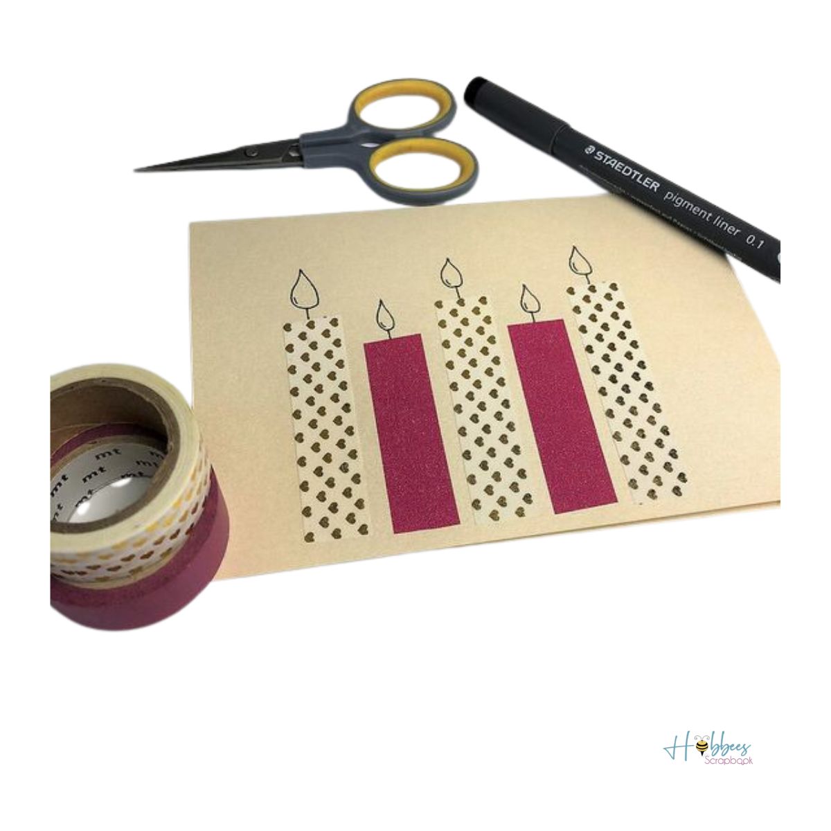 Washi Tape Sparkle Tape Glitter Burgundy / Cinta Adhesiva Rojo Vino Brillante  Darice